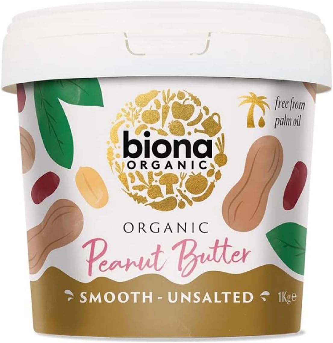 Biona Organic Unsalted Peanut Butter 1K...