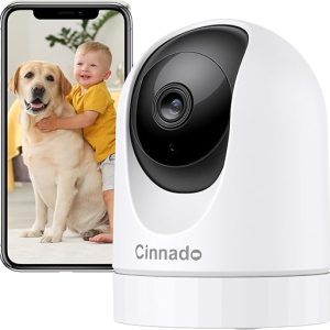 Cinnado 2K WiFi Security Camera for Pets