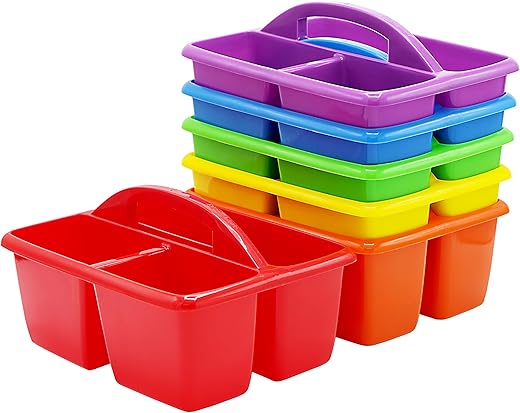 Rainbow Classroom Caddy Set of 6 –...