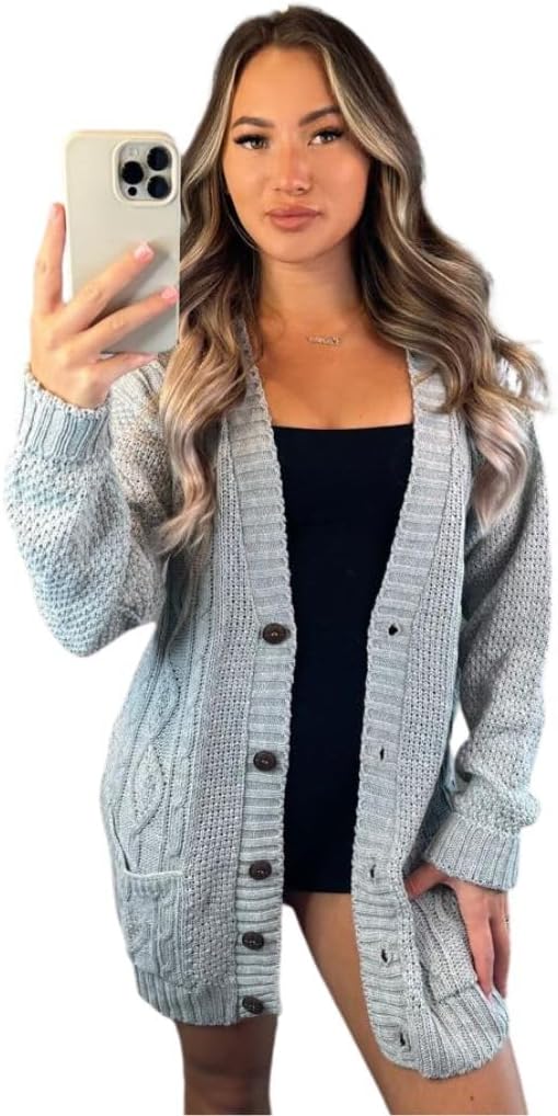 Stylish Women’s Long Sleeve Chunk...