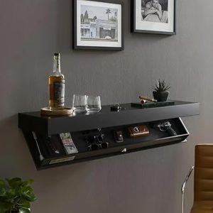 Designer Wall Shelf with Hidden Compartment