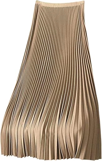 Plus Size Women’s Pleated Midi Sk...