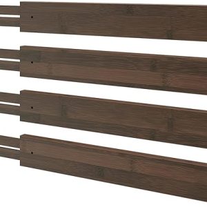 Expandable Bamboo Drawer Dividers Set