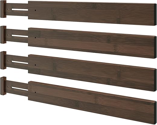 Expandable Bamboo Drawer Dividers ̵...