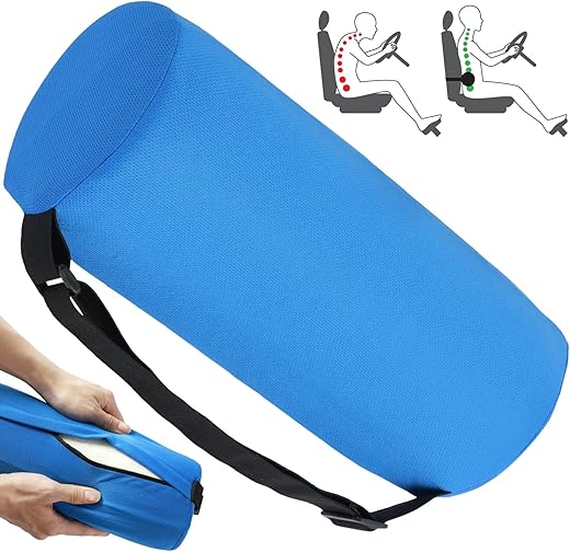 Adjustable Memory Foam Lumbar Roll Pill...