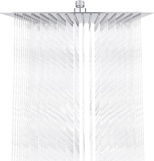 12-Inch GRIFEMA Square Rain Shower Head...