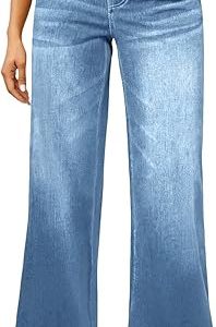 High Waisted Palazzo Jeans for Women