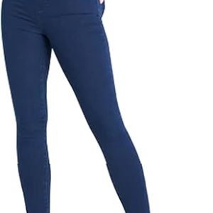 High Waisted Stretchy Denim Leggings