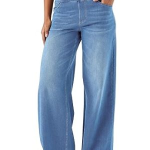 High Waisted Wide Leg Denim Pants