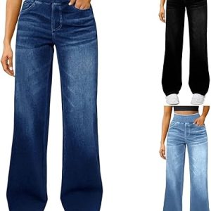High Waisted Wide Leg Jeans for Women