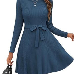 HOTOUCH Casual Long Sleeve Jumper Dress