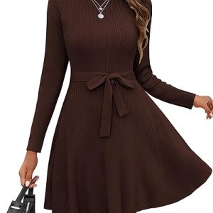 HOTOUCH Women’s Casual Long Sleeve Jumper Dress