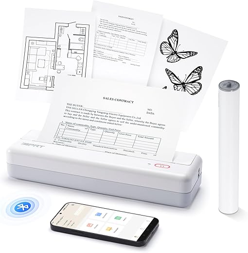 iDPRT Portable Inkless Thermal Printer ...