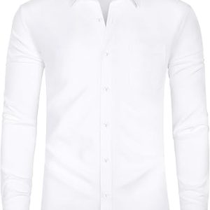 J.VER Men's Long Sleeve Dress Shirt