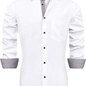 J.VER Men's Long Sleeve Dress Shirt