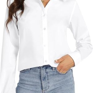 J.VER Women's Stretch Cotton Dress Shirt