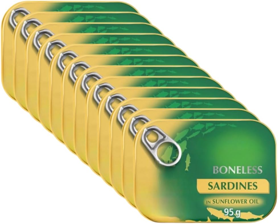 JW Boneless Sardines in Sunflower Oil &...