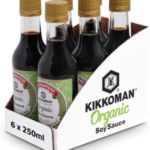 Kikkoman Organic Soy Sauce - 250ml (Pack of 6)