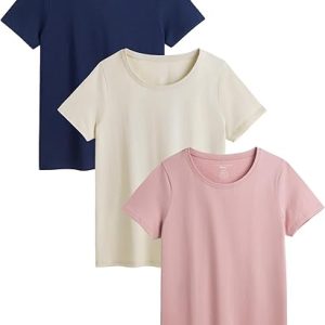 Ladies T-Shirt 3 Pack Multicoloured Set
