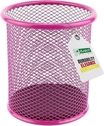 LEVIATAN Pink Metal Pencil Holder ̵...