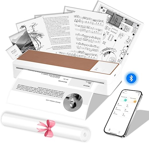 LFPERT P83 Wireless A4 Thermal Portable...