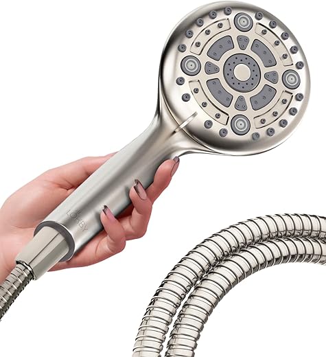 High Pressure 6-Setting Handheld Shower...