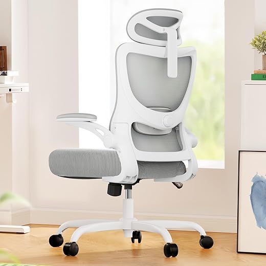 Ergonomic High Back Office Chair with A...