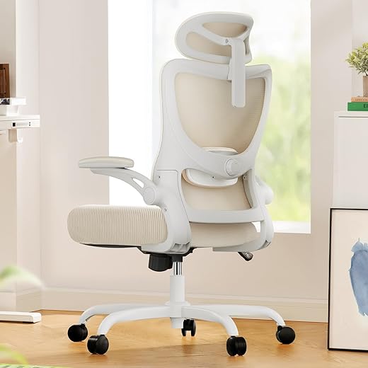 Ergonomic High Back Office Chair with A...