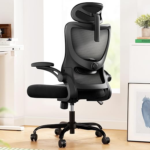 Ergonomic High Back Office Chair with A...
