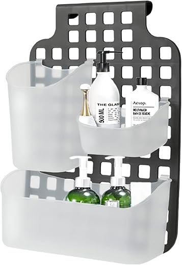 Dark Grey No-Drill Plastic Cabinet Door...