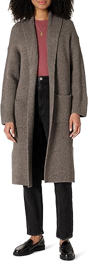 Oversized Cotton Blend Heavyweight Long...