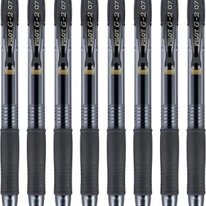 Pilot G2 Black Gel Pens 8-Pack