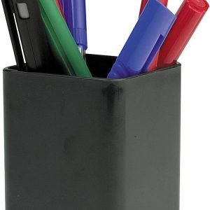 Q-Connect Executive Pen Pot - Black
