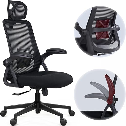Ergonomic CAPTAIN Office Chair with Adj...