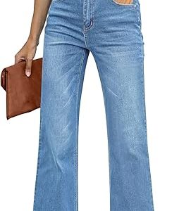 Roskiky Women High Waisted Flare Jeans