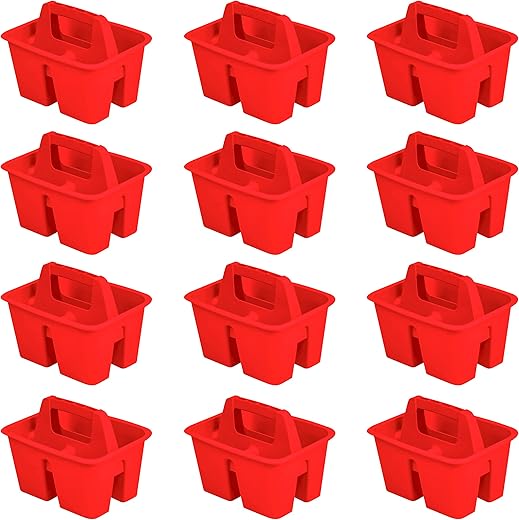 Storex Red Mini Classroom Caddy Organiz...