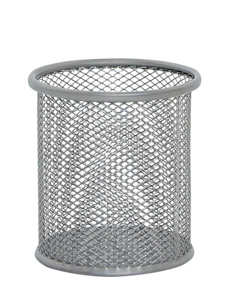 Silver Q-Connect Mesh Pen Pot – Stylish...