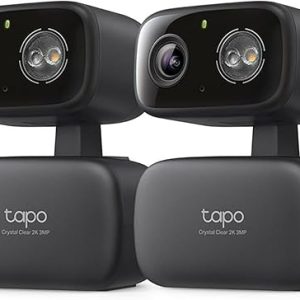 Tapo 2K 3MP Pan/Tilt Security Camera 2-Pack