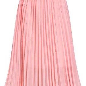 TEERFU Women’s Stylish Pleated Midi Skirt