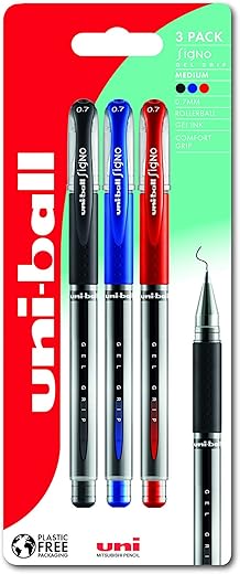 Premium Uni-ball UM-151S Gel Grip Rolle...