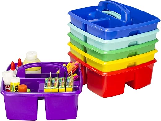 Storex 3-Compartment Caddy – 6-Pa...