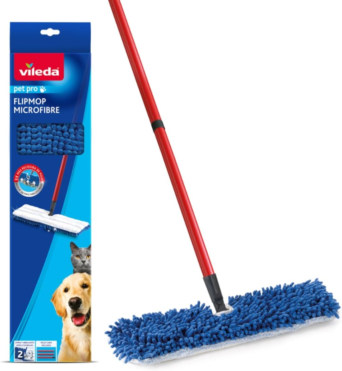 Vileda Pet Pro Microfiber Flip Mop R...