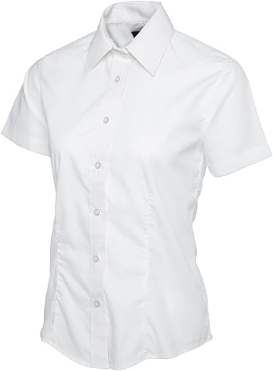 Ladies’ Poplin Half Sleeve Button...