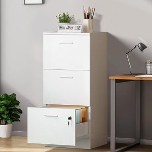 YITAHOME Lockable File Cabinet with 3 Drawers