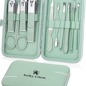 10-Piece Professional Manicure Set Green