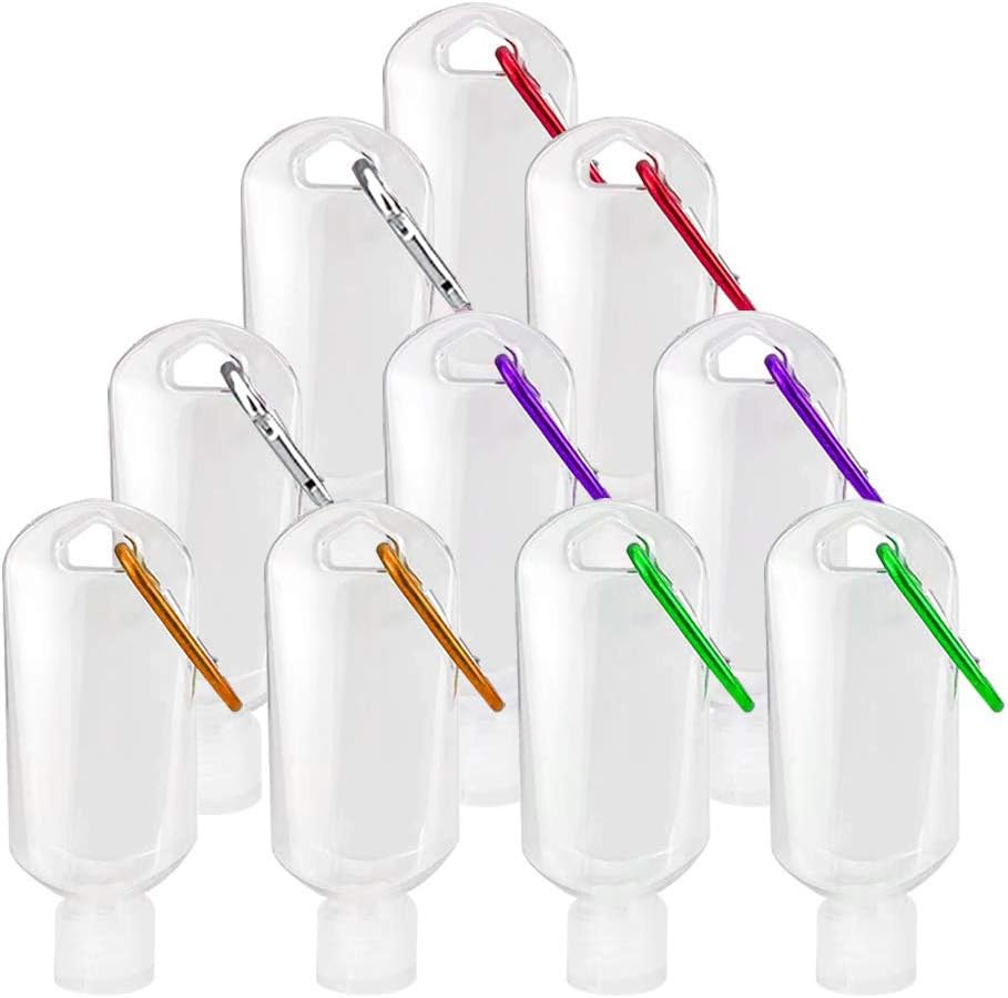 10-Pack 50ml Refillable Travel Bottles ...