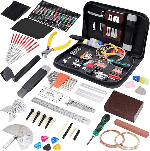 132-Piece Guitar Maintenance Tool Kit w...