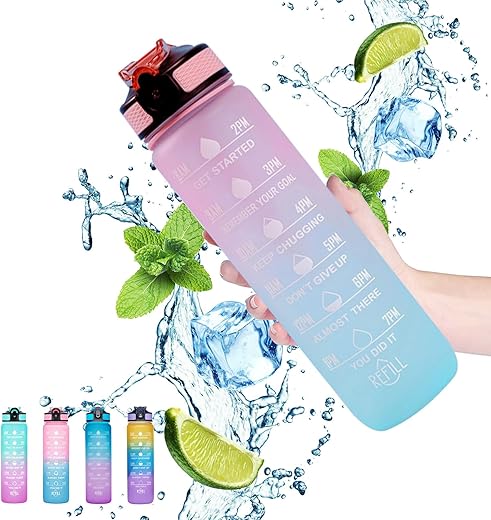 Motivational 1L Sports Water Bottle wit...