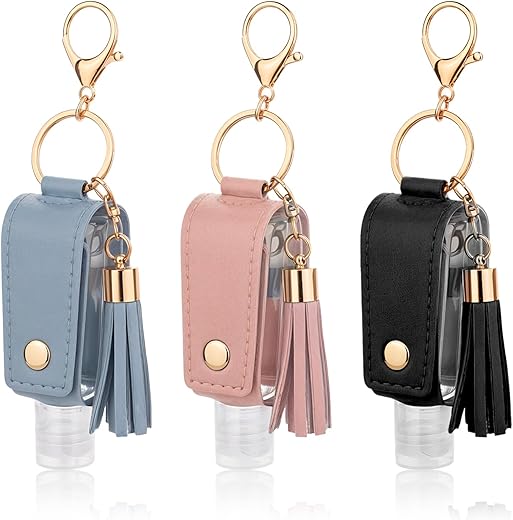 3-Pack Leak-Proof Keychain Hand Sanitiz...