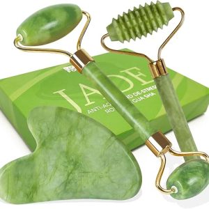 3-Piece Jade Roller and Gua Sha Set